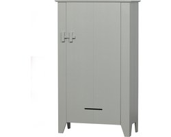 WOOOD Gijs Boerenkast - Grenenhout - Mist - 142x85x38 cm