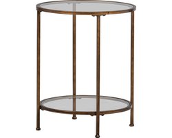 WOOOD Goddess Too Bijzettafel - Antique Brass - 56x46x46