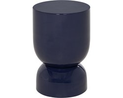WOOOD Hekla Bijzettafel - Metaal - Donkerblauw - 47x32x32