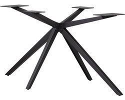 WOOOD Holland Kruispoot Xl - Metaal - Zwart - 72x170x80