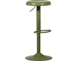 WOOOD Isaac Barkruk - Metaal - Warm Groen - 81x39x39
