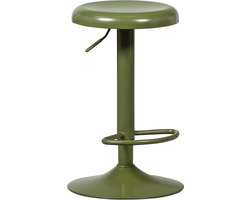 WOOOD Isaac Barkruk - Metaal - Warm Groen - 81x39x39 cm