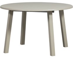 WOOOD Janne Uitschuifbare Eettafel Rond 120Ø cm - Eiken - Dakargrau