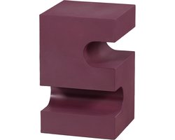 WOOOD Jessa Bijzettafel - Metaal - Paars/Bruin - 48x30x30