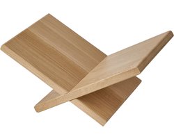 WOOOD Jet Boekenstandaard/Boekenhouder - Massief Eiken - Naturel - 19x40x26