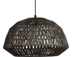 WOOOD Kace Hanglamp - Jute - Zwart - 26x45x45