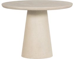 WOOOD Kevon Tuintafel Rond - Beton - Naturel - 76x100x100
