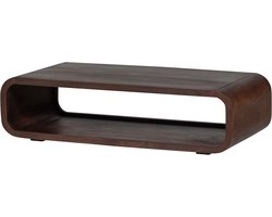 WOOOD Kinu Salontafel - Mangohout - Donkerbruin - 32x120x60 cm