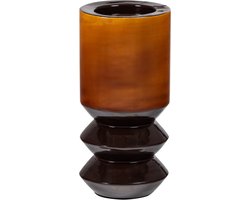 WOOOD Kiva Kandelaar 33x15 CM - Metaal - Bruin - 33x15x15 cm