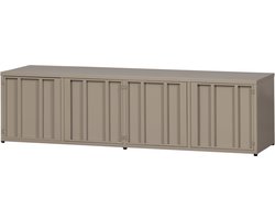 WOOOD Level Tv-Meubel - Metaal - Zand - 44x160x44