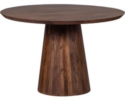 WOOOD Limit Eetkamertafel - Mangohout - Walnoot - 76x130x130