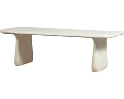 WOOOD Loggia Eettafel - Polymeer - Naturel - 75x240x100