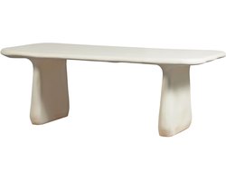 WOOOD Loggia Tuintafel - Polymeer - Naturel - 75x200x100