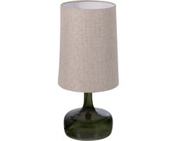 WOOOD Luma Tafellamp Met Kap - Glas - Groen/Naturel - 60x27x27