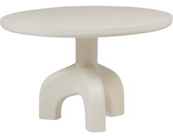 WOOOD Luno Eettafel Tuin Rond - Polymeer - Naturel - 76x120x120