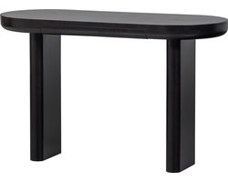 WOOOD Mael Bureau/Sidetable - Fineer Hout - Zwart - 75x120x50 cm