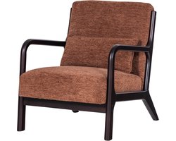 WOOOD Mark Fauteuil - Chenille - Bruin - 75x67x82