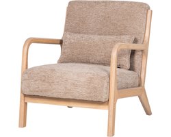 WOOOD Mark Fauteuil - Chenille - Zand - 75x67x82