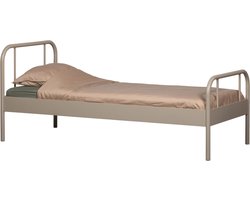 WOOOD Mata 1-Persoonsbed - Metaal - Zand - 90x208x95