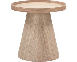 WOOOD Maud Bijzettafel - Hout - Naturel - 38x39x39