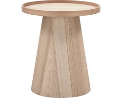 WOOOD Maud Bijzettafel - Hout - Naturel - 50x45x45