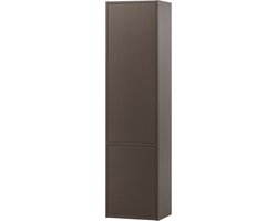 WOOOD Meggy Smalle Opbergkast - Grenen hout - Middenbruin - 215x55x40