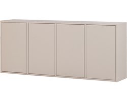 WOOOD Merel Dressoir - Grenen - Dust - 85x200x39,5