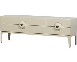 WOOOD Merge Tv Meubel - Eucalyptus Hout - Dust/Beige - 57x160x44 cm