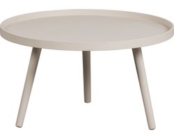 WOOOD Mesa Bijzettafel L - Hout - Antique Beige - 34x60x60