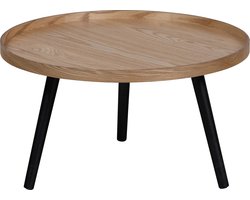 WOOOD Mesa Bijzettafel L - Hout - Naturel - 34xØ60