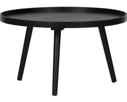 WOOOD Mesa Bijzettafel L - Hout - Zwart - 34xØ60 cm