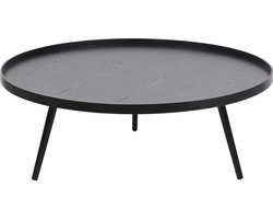 WOOOD Mesa Bijzettafel XXL - Hout - Zwart - 36xØ100