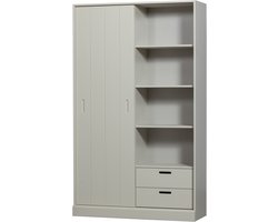 WOOOD Mila Schuifdeurkast - Grenen - Dust - 200x120x42
