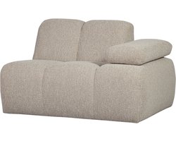 WOOOD Mojo 1-Zits Bank Met Arm Rechts - Bouclé - Beige - 74x120x97