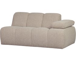 WOOOD Mojo 1,5-Zits Bank Met Arm Rechts - Bouclé - Beige - 74x160x97