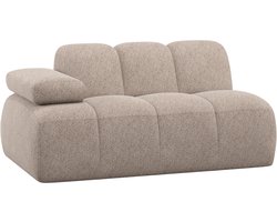 WOOOD Mojo 1,5-Zits Element Bank Arm Links - Wollig - Donkerzand