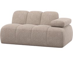 WOOOD Mojo 1,5-Zits Element Bank Arm Rechts - Wollig - Donkerzand
