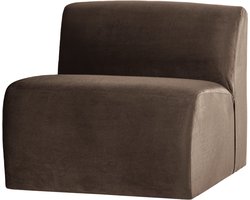 WOOOD Mojo Base 1-zits Bank - Velvet - Bruin - 74x84x97