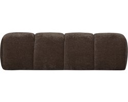 WOOOD Mojo Eetbankje 164 cm Mojo - Ribstof - Bruin - 49x164x45