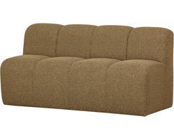 WOOOD Mojo Eetbankje Met Rugleuning 164 cm Mojo - Bouclé - Geel/Bruin