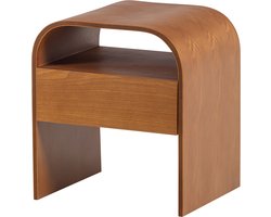 WOOOD Momo Nachtkastje - Hout - Bruin - 45x40x34