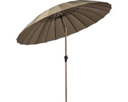 WOOOD Monica Parasol - Aluminium - Zand - Ø280CM