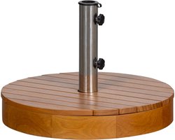 WOOOD Monica Parasolvoet - Hout - Naturel - 37xØ49 cm