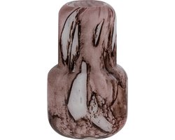 WOOOD Monika Vaas Decoratie - Handgevormd - Glas - Bruin - 36x16x16