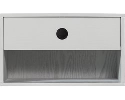 WOOOD Nancy Hangend Nachtkastje - MDF - Mist - 20x34x30