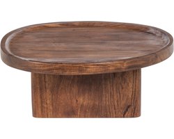 WOOOD Naro Bijzettafel - Acaciahout - Bruin - 34x40x18