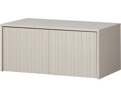 WOOOD New Gravure Kistbank - Grenen Hout - Dust - 40x88x50