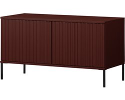 WOOOD New Gravure Tv Meubel - Grenen - Bordeauxrood - 56x100x44