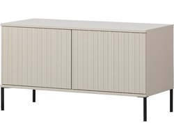 WOOOD New Gravure Tv Meubel - Grenenhout - Dust/Beige - 56x100x44 cm