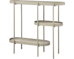 WOOOD Noan Sidetable - Hout/Metaal - Beige - 80x90x28
